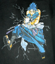 Load image into Gallery viewer, Round neck anime t-shirt Sasuke.

