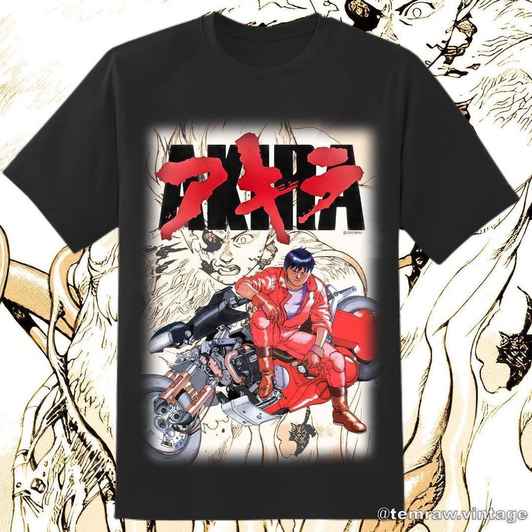 Round neck anime t-shirt Akira.Heavy cotton.