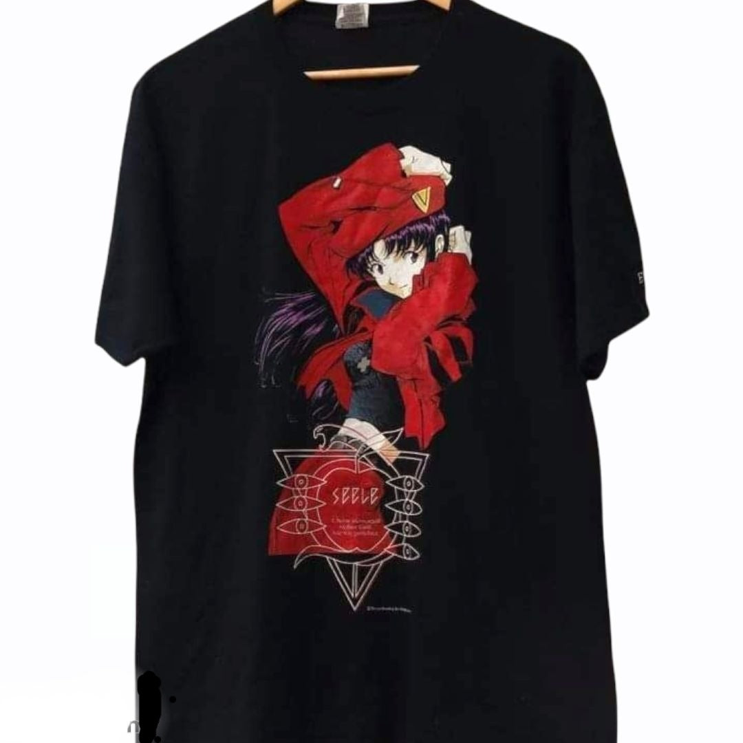 Round neck anime t-shirt Misato Katsuragi – Tee Anitage