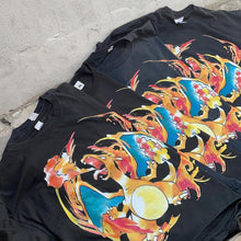 Load image into Gallery viewer, Round neck anime t-shirt Charmander.
