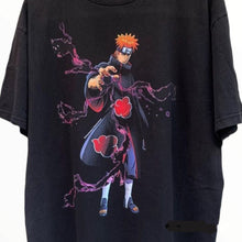 Load image into Gallery viewer, Round neck anime t-shirt pain naruto.
